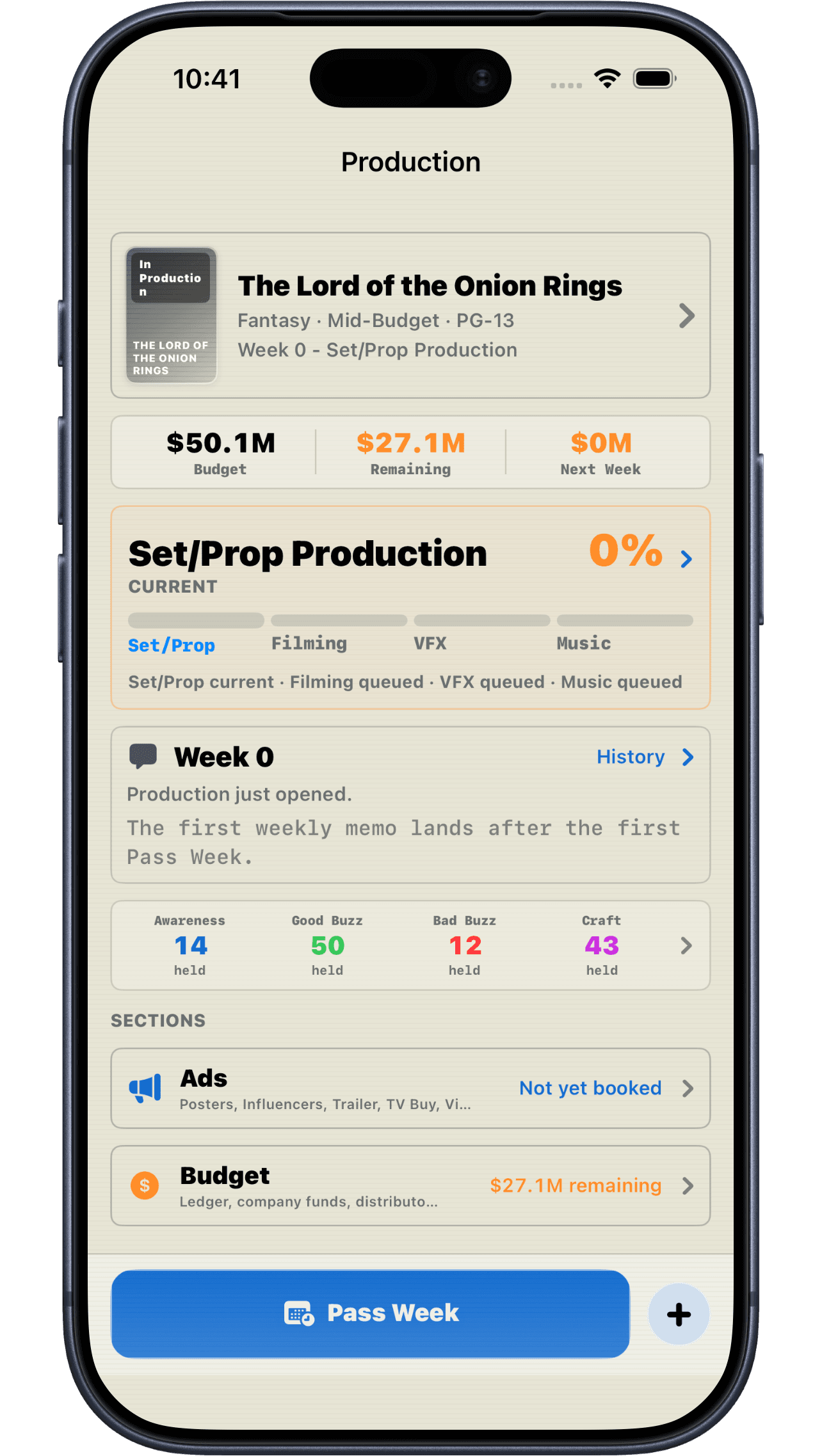 Sim Cinema Reflux on iPhone