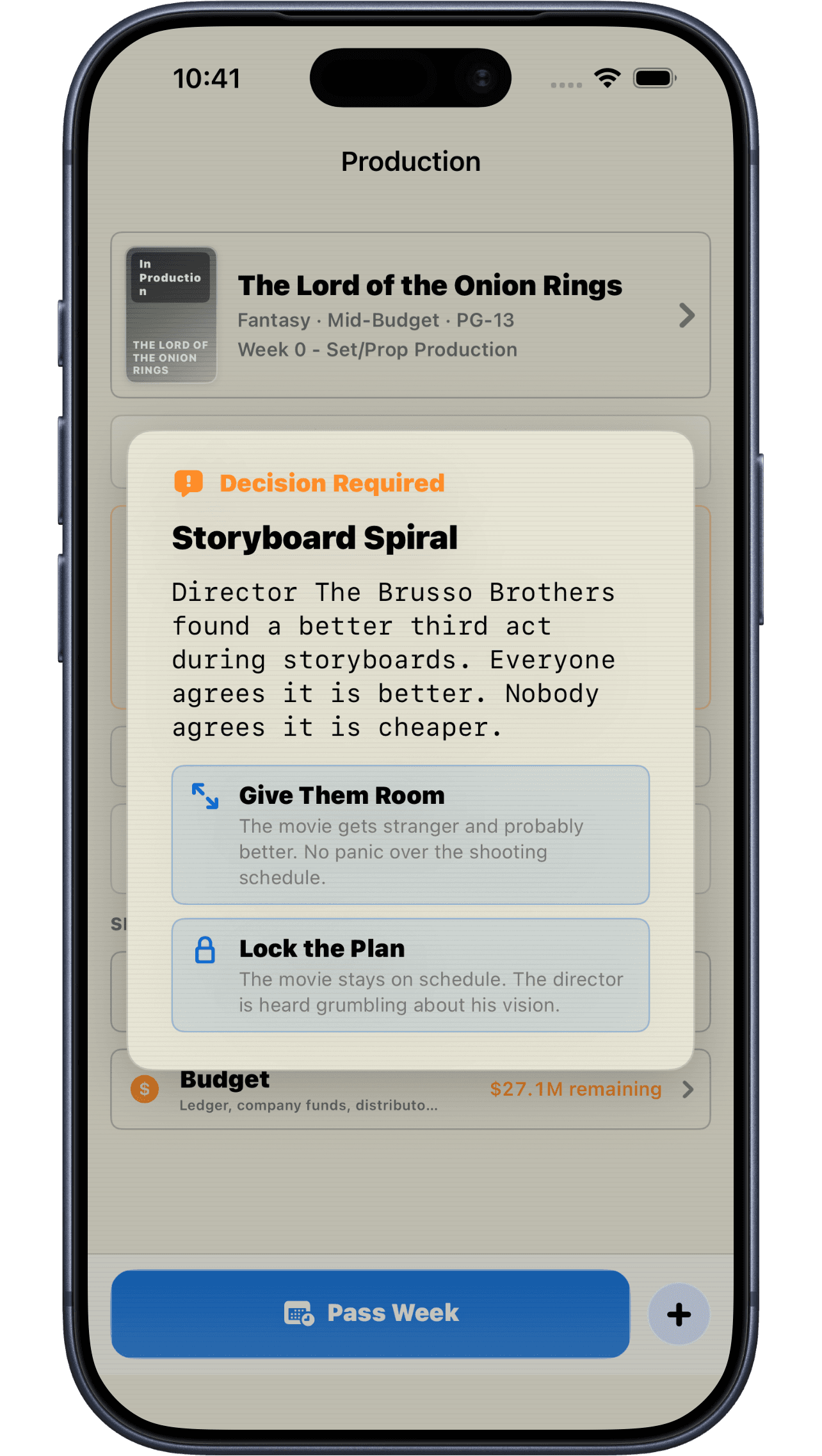 Sim Cinema Reflux on iPhone